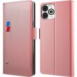 Чехол-книжка Deexe Eclipse Wallet для Infinix Smart 8 - Rose Gold (344128RG)