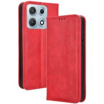 Чехол-книжка Deexe Retro Style для Motorola Edge 70 Max - Red: фото 1 из 18