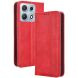 Чехол-книжка Deexe Retro Style для Motorola Edge 70 Max - Red (435506R). Фото 1 из 18