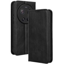 Чехол-книжка Deexe Retro Style для Xiaomi 17 Ultra - Black: фото 1 из 20
