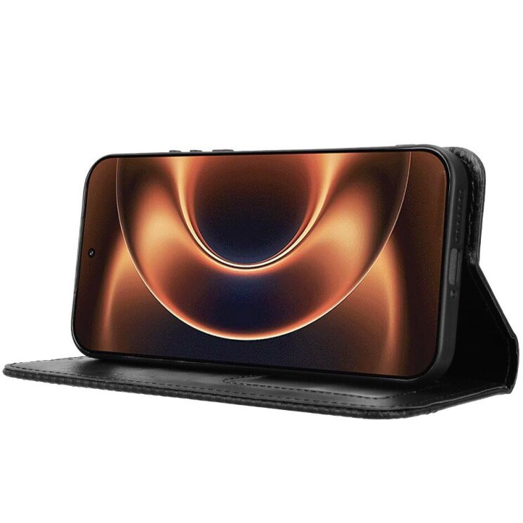 Чехол-книжка Deexe Retro Style для Xiaomi 17 Ultra - Black: фото 7 из 20