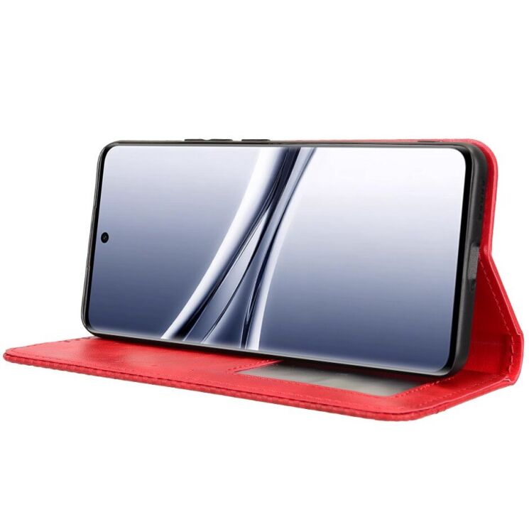 Чехол-книжка Deexe Retro Style для Xiaomi Redmi Note 15 (4G/5G) / Poco M8 5G - Red: фото 7 из 8