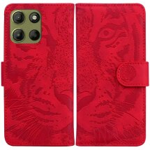Чехол-книжка Deexe Tiger для Motorola Moto G15 - Red: фото 1 из 7