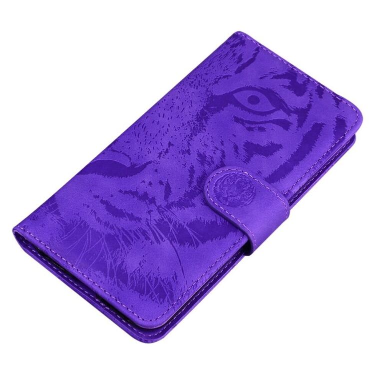 Чехол-книжка Deexe Tiger для OPPO Reno 12 F/FS - Purple: фото 3 из 7