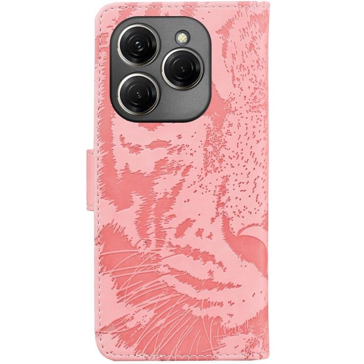 Чехол-книжка Deexe Tiger для TECNO Spark 20 Pro - Pink: фото 6 из 7