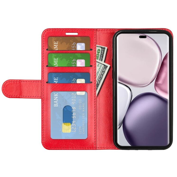 Чехол-книжка Deexe Wallet Style для Honor Magic 7 Lite - Red: фото 2 из 6
