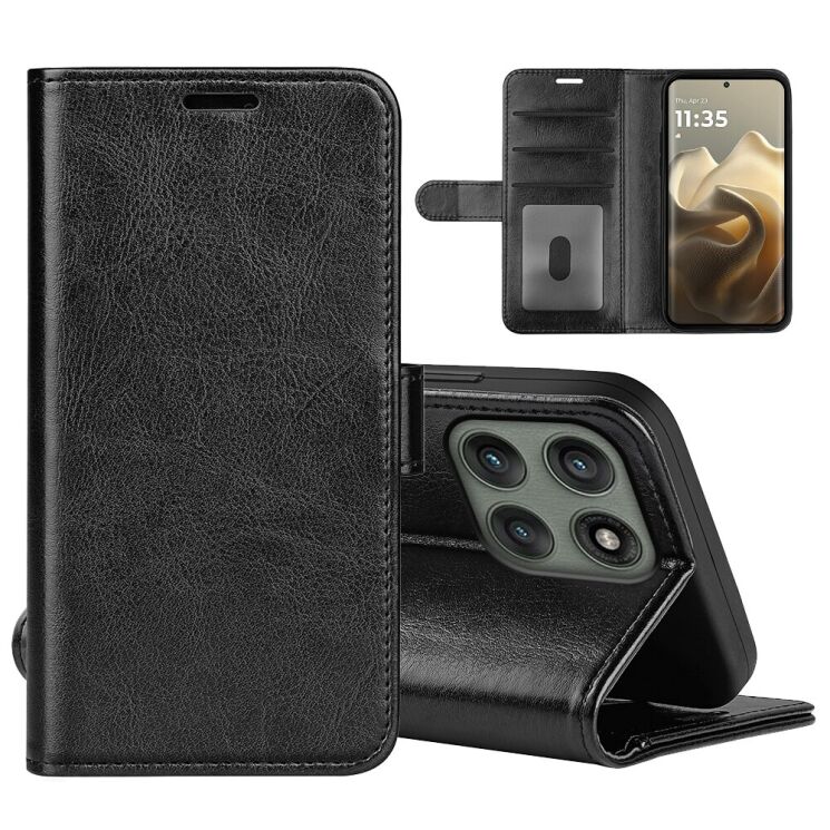 Чохол-книжка Deexe Wallet Style для Motorola Edge 60 Pro - Black: фото 2 з 9