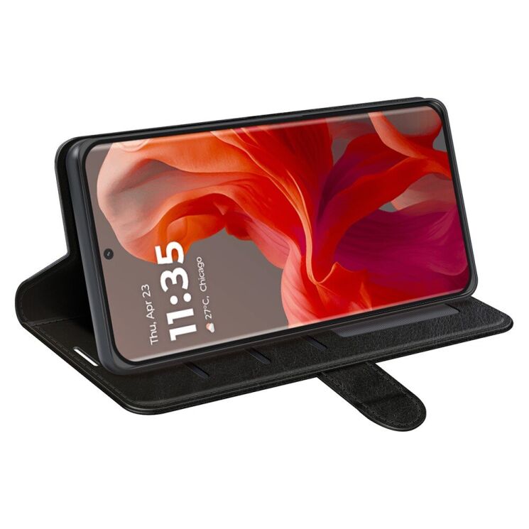 Чехол-книжка Deexe Wallet Style для Motorola Moto G85 - Black: фото 3 из 7