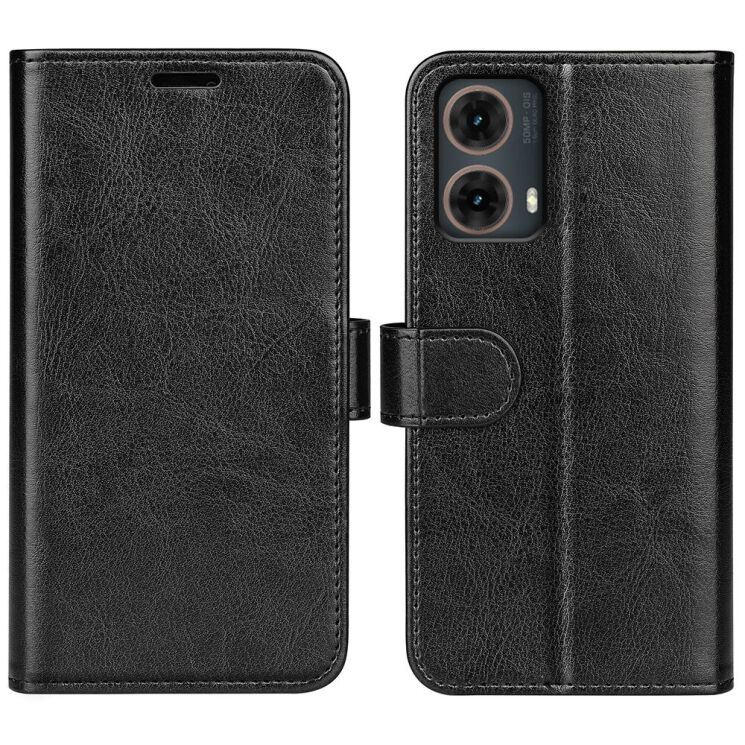 Чехол-книжка Deexe Wallet Style для Motorola Moto G85 - Black: фото 1 из 7