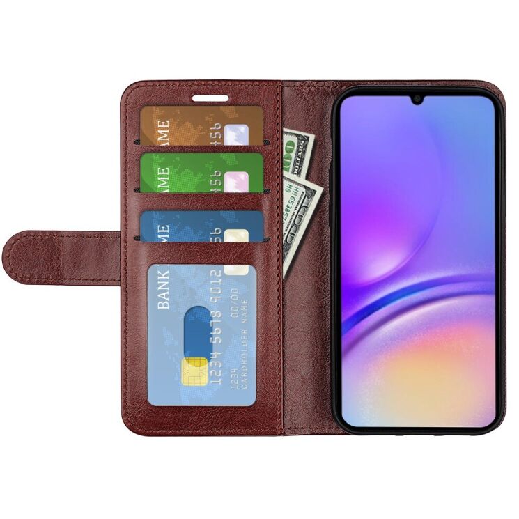 Чехол-книжка Deexe Wallet Style для Samsung Galaxy A07 (A075) - Brown: фото 5 из 9