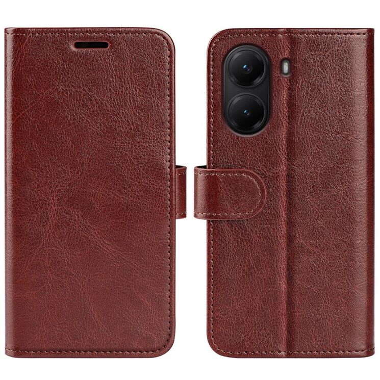 Чохол-книжка Deexe Wallet Style для Xiaomi Poco X7 Pro - Brown: фото 1 з 7