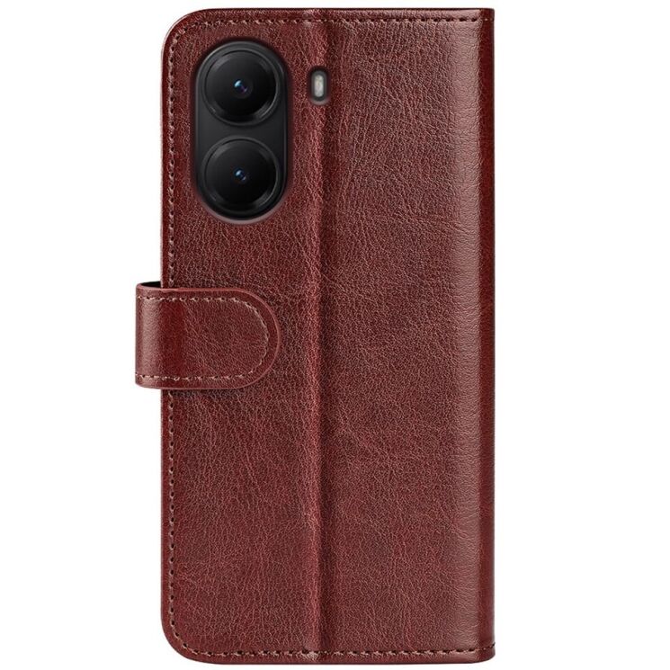 Чохол-книжка Deexe Wallet Style для Xiaomi Poco X7 Pro - Brown: фото 5 з 7