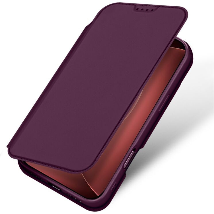 Чохол-книжка DUX DUCIS Skin Pro для iPhone 18 Pro Max - Dark Cherry: фото 2 з 11