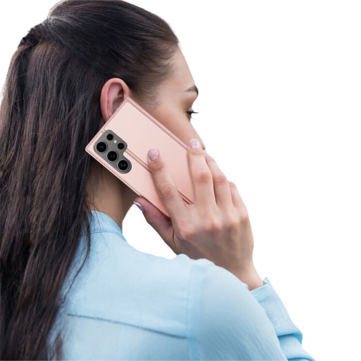 Чохол-книжка DUX DUCIS Skin Pro для Samsung Galaxy S25 Ultra (S938) - Pink: фото 10 з 11