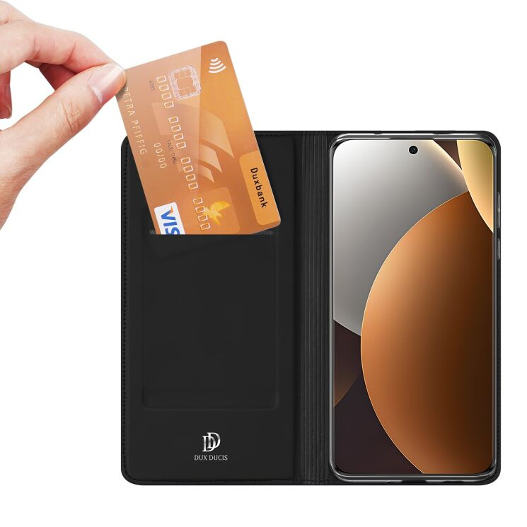 Чехол-книжка DUX DUCIS Skin Pro для Xiaomi Redmi Note 15 Pro Plus / Poco M8 Pro - Black: фото 5 из 10