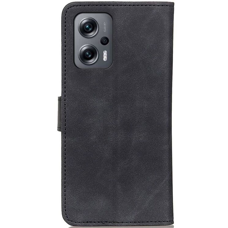 Чехол-книжка KHAZNEH Retro Wallet для Xiaomi Poco F5 / Redmi Note 12 Turbo - Black: фото 7 из 9