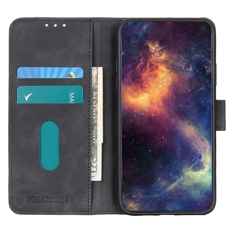 Чехол-книжка KHAZNEH Retro Wallet для Xiaomi Poco F5 / Redmi Note 12 Turbo - Black: фото 3 из 9