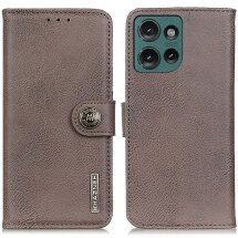 Чехол-книжка KHAZNEH Wallet Cover для Motorola Edge 50 Neo - Khaki: фото 1 из 8