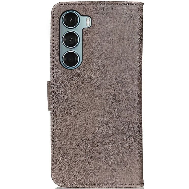 Чехол-книжка с застежкой KHAZNEH Wallet Cover для Motorola Moto G200 - Khaki: фото 3 из 8