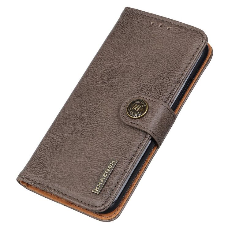 Чехол-книжка с застежкой KHAZNEH Wallet Cover для Motorola Moto G200 - Khaki: фото 8 из 8