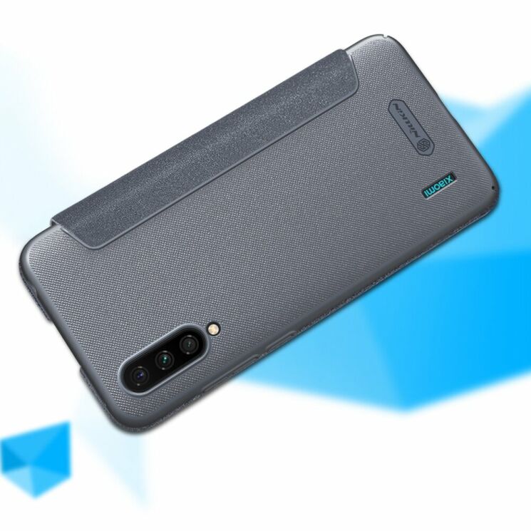 Чехол-книжка NILLKIN Sparkle Series для Xiaomi Mi 9 Lite / Mi CC9 - Cyan: фото 8 из 16