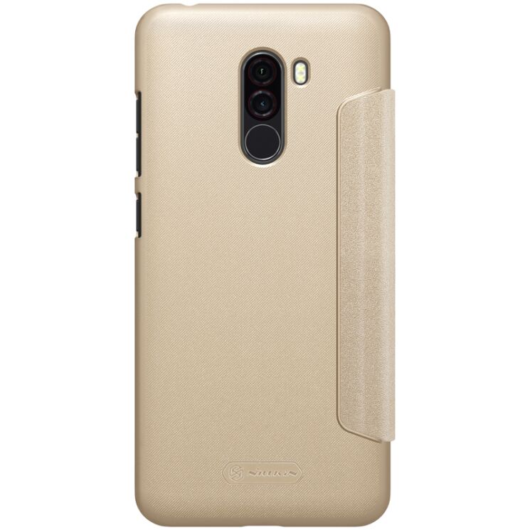 Чехол-книжка NILLKIN Sparkle Series для Xiaomi Pocophone F1 - Gold: фото 3 из 13