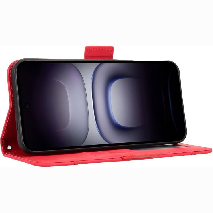 Чехол-книжка с карманами Deexe Wallet Stand для Infinix Hot 70 - Red (422006R) Чехол-книжка с карманами Deexe Wallet Stand для Infinix Hot 70 - Red: фото 6 из 17