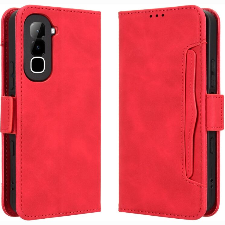 Чехол-книжка с карманами Deexe Wallet Stand для Infinix Hot 70 - Red (422006R) Чехол-книжка с карманами Deexe Wallet Stand для Infinix Hot 70 - Red: фото 1 из 17