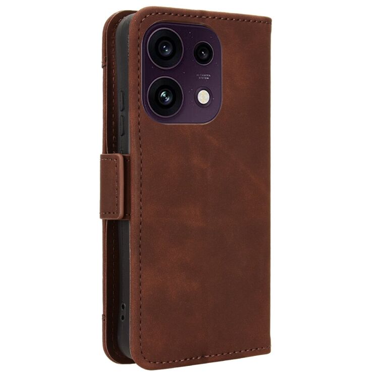 Чехол-книжка с карманами Deexe Wallet Stand для OPPO Reno 16 F/FS - Brown (413401Z) Чехол-книжка с карманами Deexe Wallet Stand для OPPO Reno 16 F/FS - Brown: фото 6 из 15