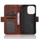 Чехол-книжка с карманами Deexe Wallet Stand для OPPO Reno 16 F/FS - Brown (413401Z). Фото 3 из 15