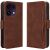 Чехол-книжка с карманами Deexe Wallet Stand для OPPO Reno 16 F/FS - Brown: фото 1 из 15