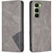 Чехол-книжка с карманами UniCase Geometric Pattern для Infinix Hot 70 - Grey (422001H)