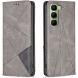 Чохол-книжка з кишеньками UniCase Geometric Pattern для Infinix Hot 70 - Grey (422001H). Фото 1 з 10