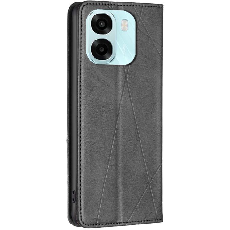 Чохол-книжка з кишеньками UniCase Geometric Pattern для OPPO A6x - Black: фото 3 з 10