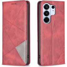 Чехол-книжка с карманами UniCase Geometric Pattern для TECNO Camon 50 Pro - Red: фото 1 из 9