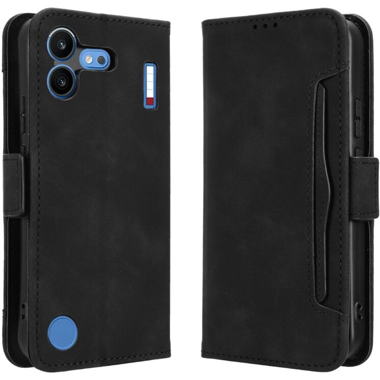 Чохол-книжка з кишеньками Deexe Wallet Stand для Nothing Phone (4b) - Black: фото 1 з 15
