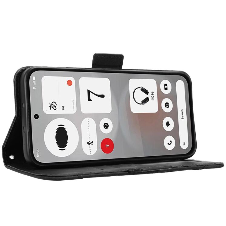 Чохол-книжка з кишеньками Deexe Wallet Stand для Nothing Phone (4b) - Black: фото 6 з 15