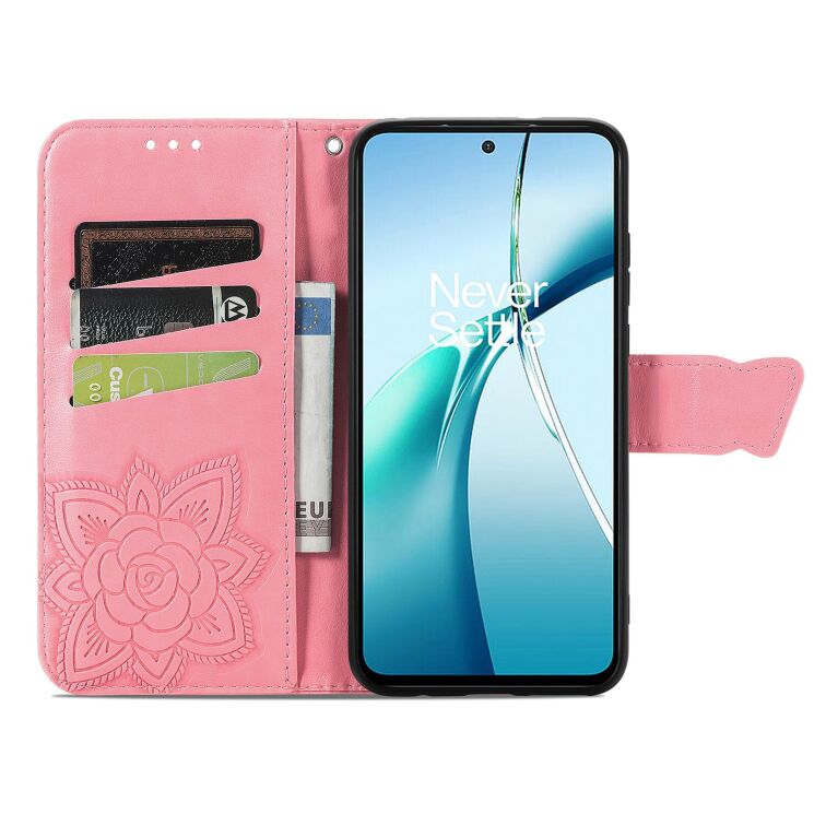 Чохол-книжка з малюнком UniCase Butterfly Pattern для Motorola Moto G86 Power - Pink: фото 2 з 8