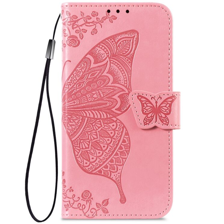 Чохол-книжка з малюнком UniCase Butterfly Pattern для Motorola Moto G86 Power - Pink: фото 4 з 8