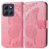 Чохол-книжка з малюнком UniCase Butterfly Pattern для Motorola Moto G86 Power - Pink: фото 1 з 8