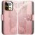 Чехол-книжка с рисунком UniCase Butterfly Pattern для Realme 16 Pro Plus - Rose Gold: фото 1 из 9