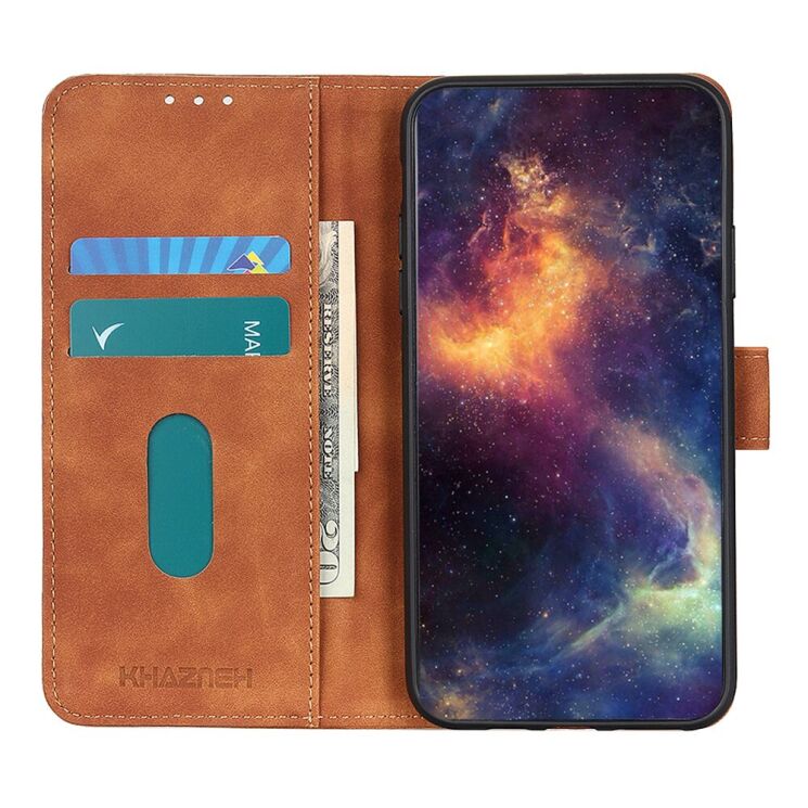 Чехол-книжка с застежкой KHAZNEH Retro Wallet для Xiaomi 17T - Brown: фото 3 из 10
