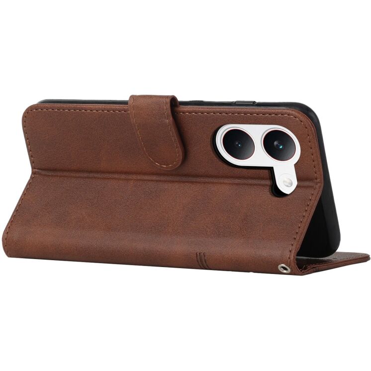 Чехол-книжка с застежкой UniCase Jet Cover для Xiaomi Poco X8 Pro - Brown: фото 3 из 10