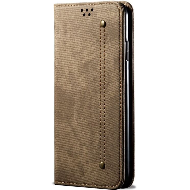 Чехол-книжка UniCase Jeans Wallet для Apple iPhone 16 Plus - Khaki: фото 5 из 6