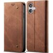 Чехол-книжка UniCase Jeans Wallet для Apple iPhone 16 - Coffee (360711C)
