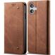 Чехол-книжка UniCase Jeans Wallet для Apple iPhone 16 - Coffee (360711C). Фото 1 из 7
