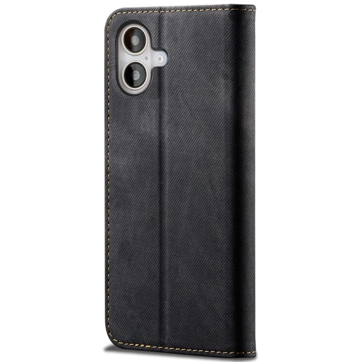 Чехол-книжка UniCase Jeans Wallet для Apple iPhone 17 - Black: фото 6 из 6