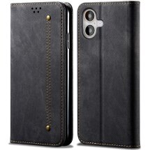 Чехол-книжка UniCase Jeans Wallet для Apple iPhone 17 - Black: фото 1 из 6