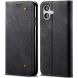 Чехол-книжка UniCase Jeans Wallet для Apple iPhone 17 - Black (387260B). Фото 1 из 6