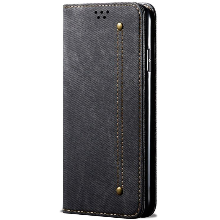 Чехол-книжка UniCase Jeans Wallet для Apple iPhone 17 - Black: фото 5 из 6